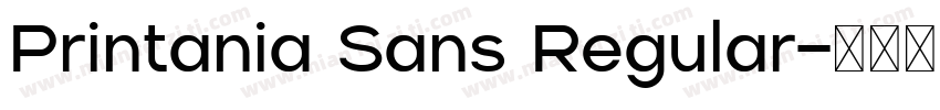 Printania Sans Regular字体转换